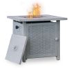 Trustmade 28” Slat Top Gas Fire Pit Table