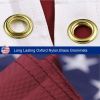 American Flag 3x5 ft Outdoor Heavy Duty Embroidered Stars USA Flag Sewn Stripes Fade Resistance Brass Grommets All Weather UV Active
