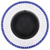 Mosaic Fire Pit Blue and White 26.8" Ceramic