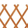 Garden Trellis Fence Orange 59.1"x31.5" Solid Firwood
